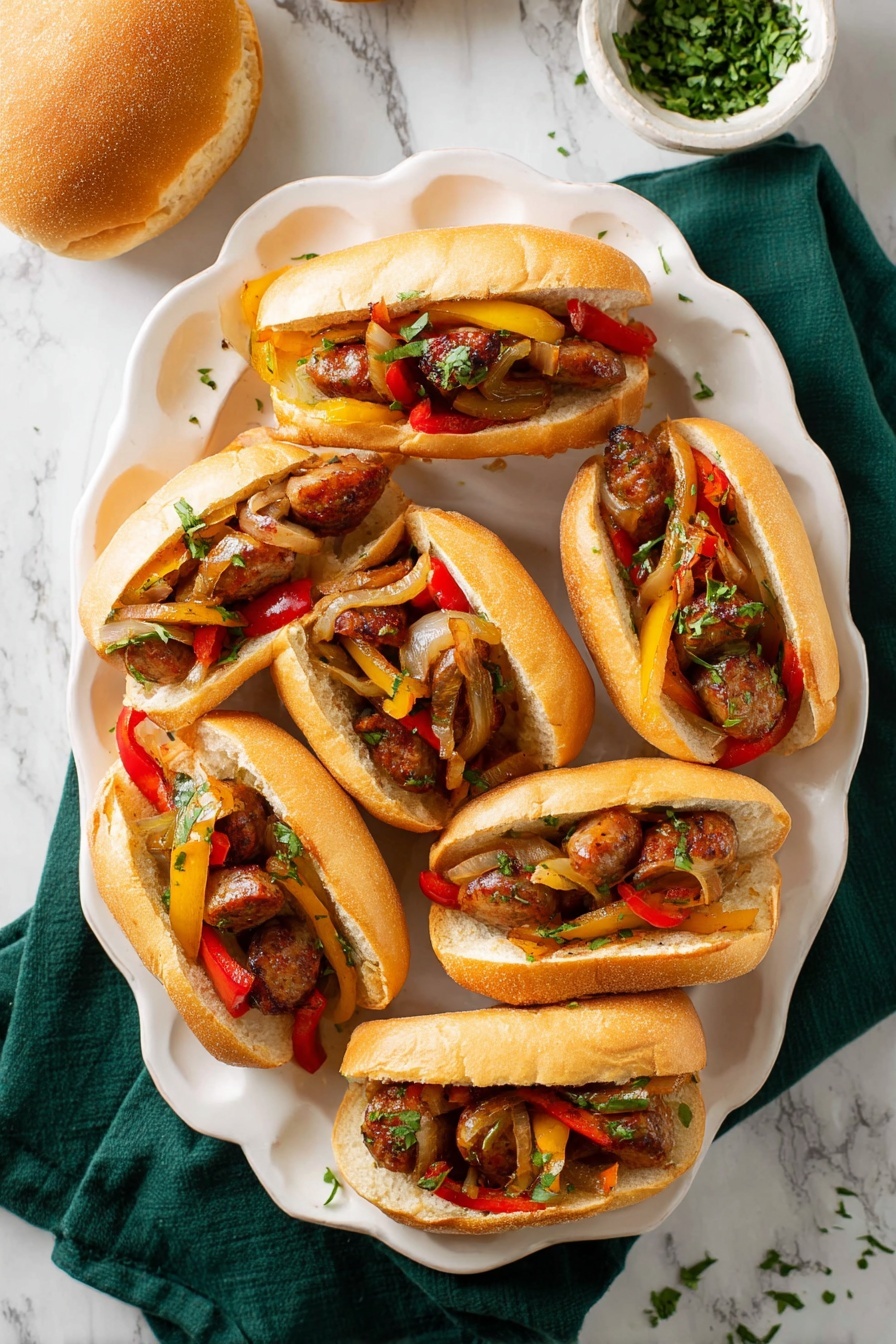 Sausage and Peppers - Serving Suggestion