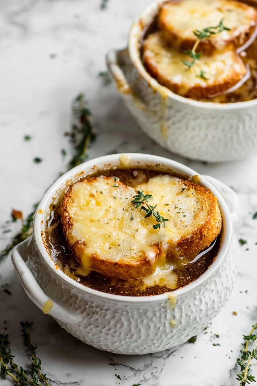 French onion soup - Serving Suggestion