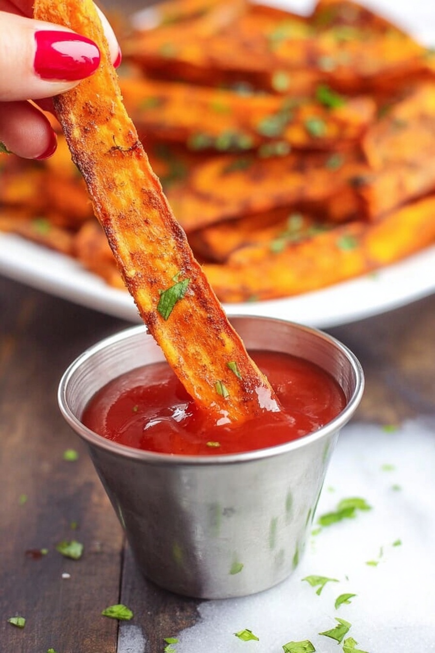 sweet potato wedges - Serving Suggestion
