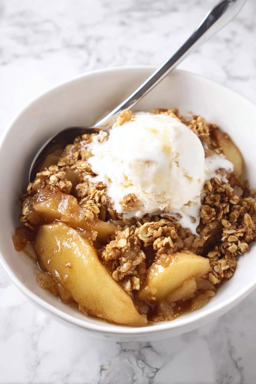 Apple Crisp - Serving Suggestion