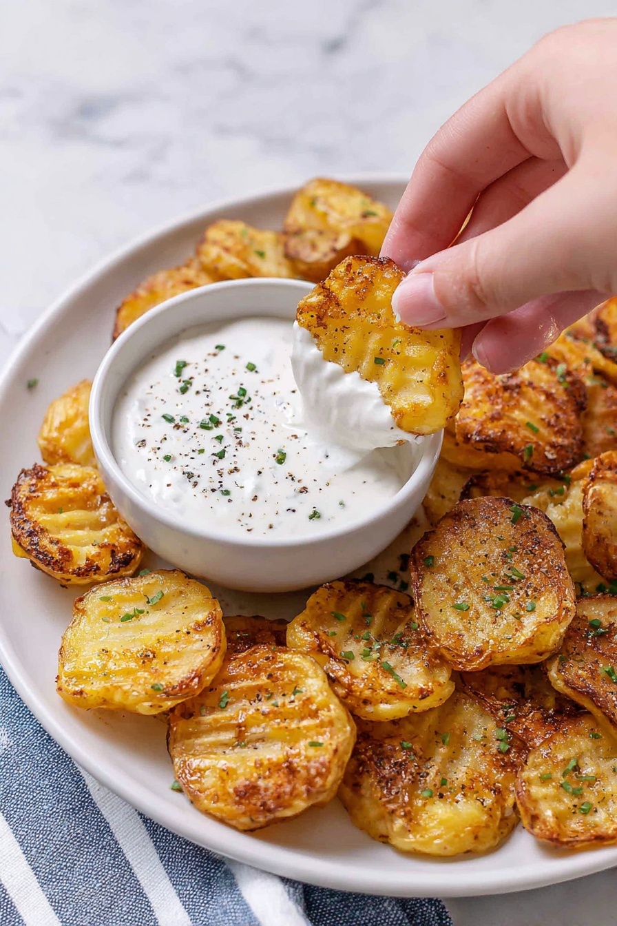Parmesan Potatoes - Serving Suggestion