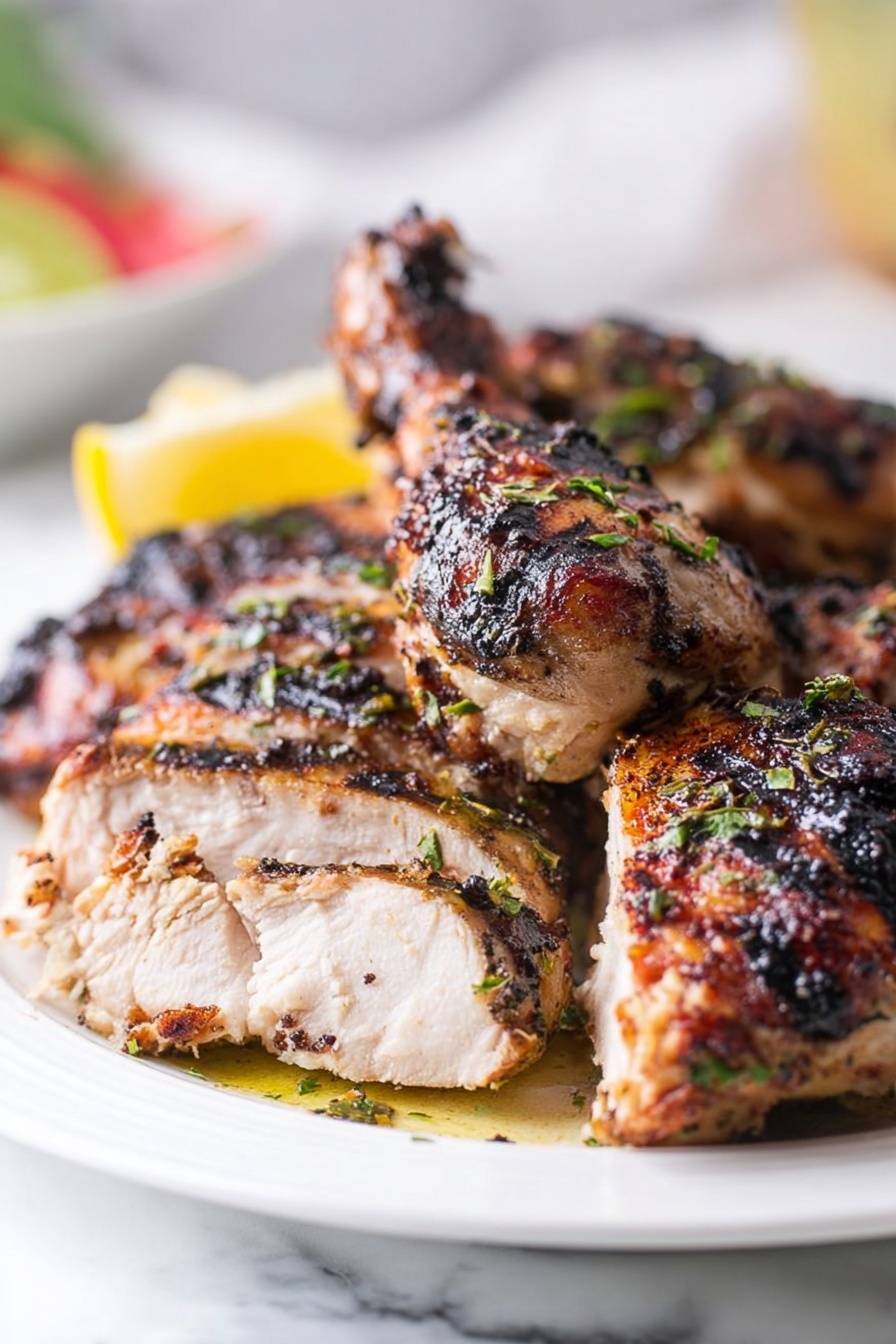 Jamaican Jerk Chicken - Serving Suggestion