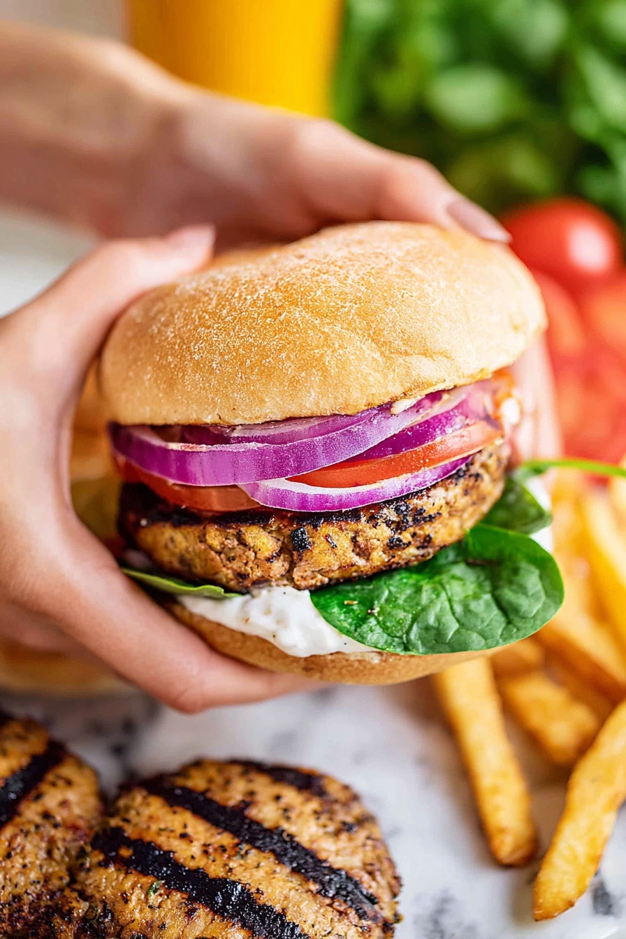 Juicy Turkey Burger - Serving Suggestion