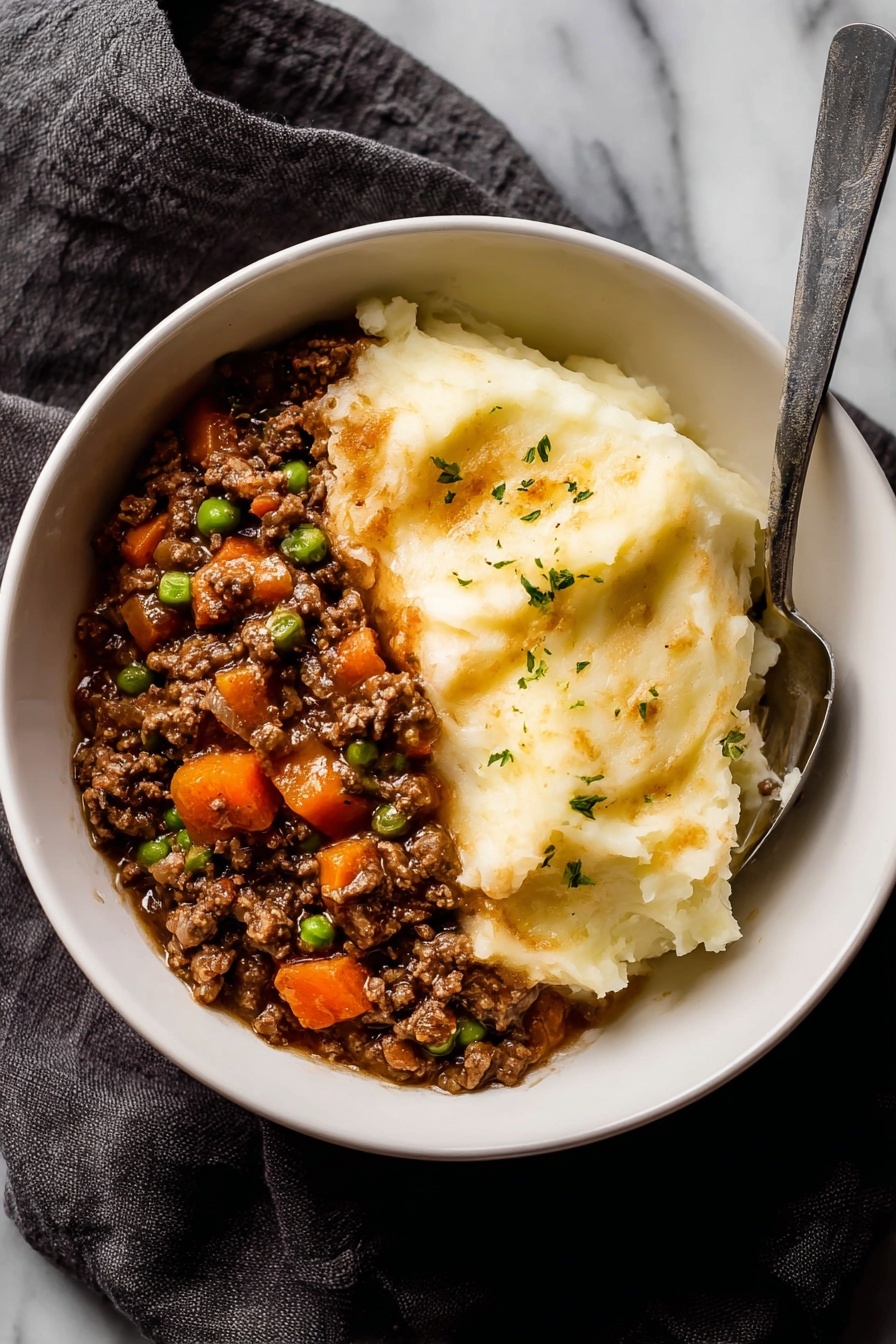 Beef Shepherd's Pie - Serving Suggestion