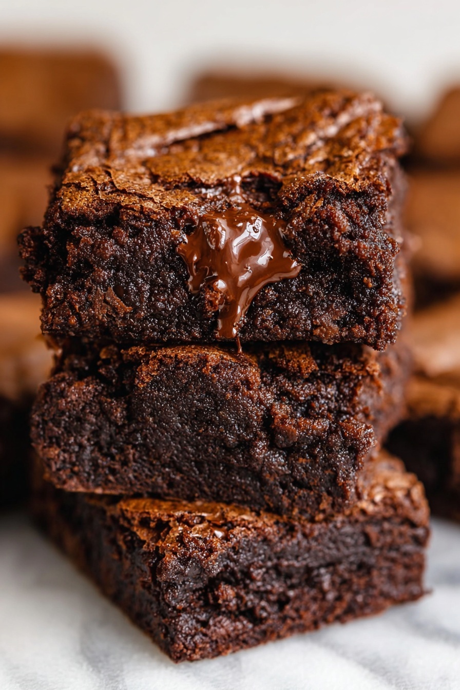 Fudgy Cocoa Brownies - Serving Suggestion