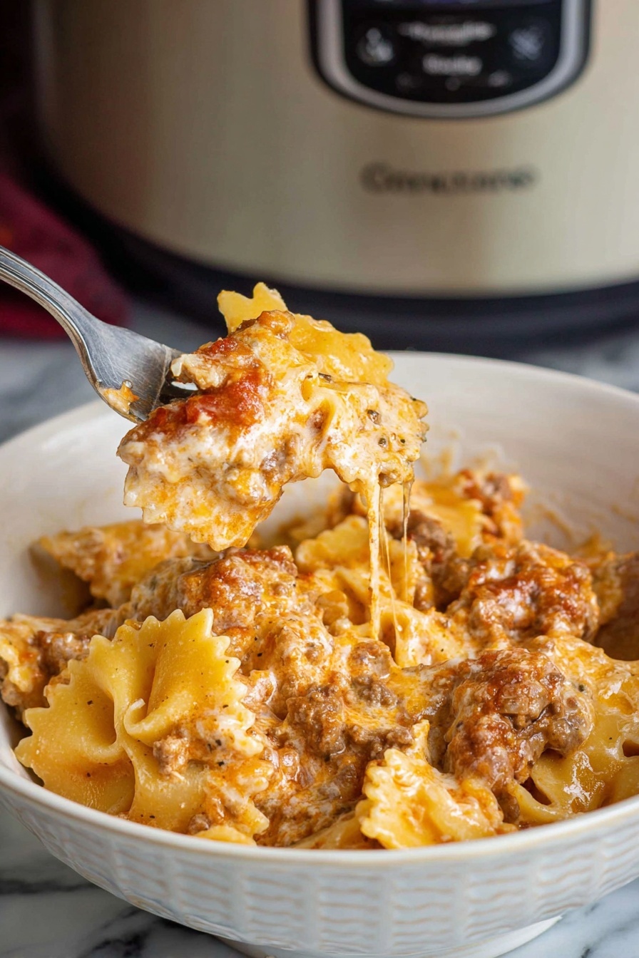 Slow Cooker Pasta - Serving Suggestion