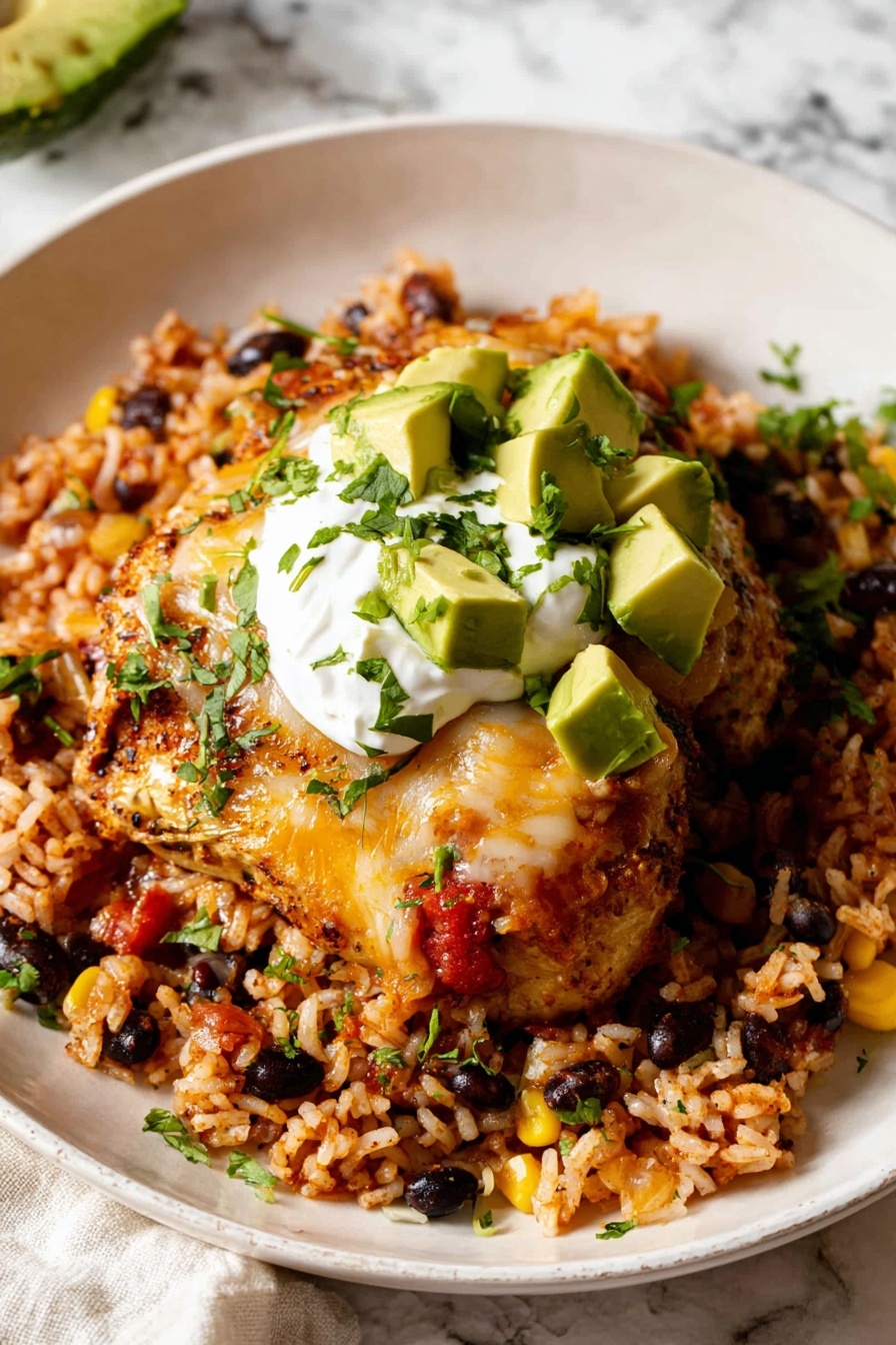 Baked Chicken Salsa - Serving Suggestion