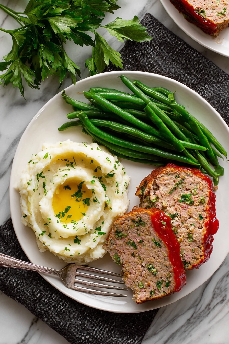 Turkey Meatloaf - Serving Suggestion