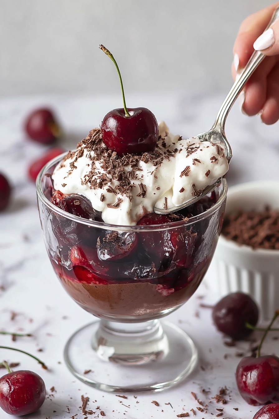 Black Forest trifle - Serving Suggestion