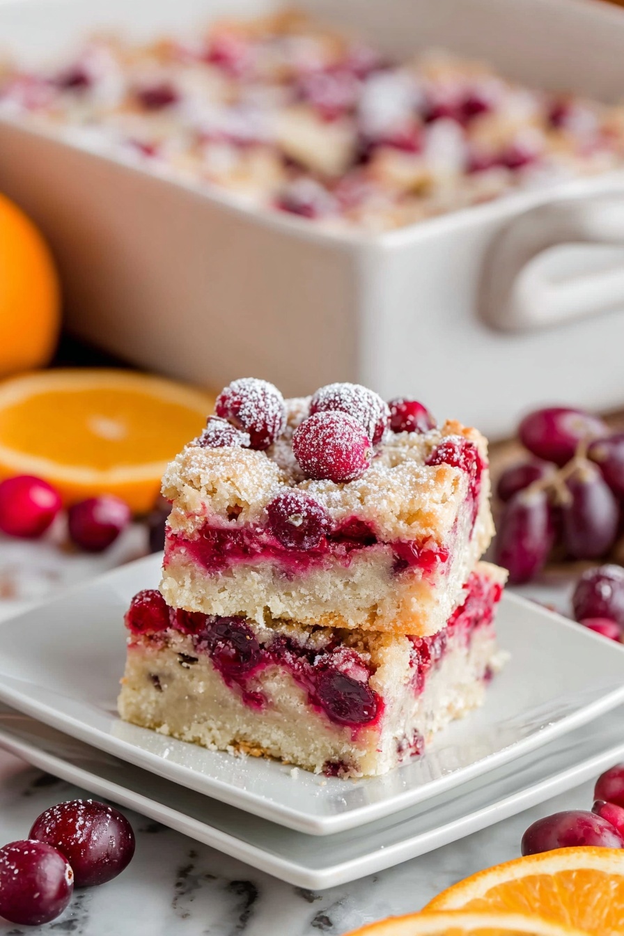 Cranberry Christmas Cake - Serving Suggestion