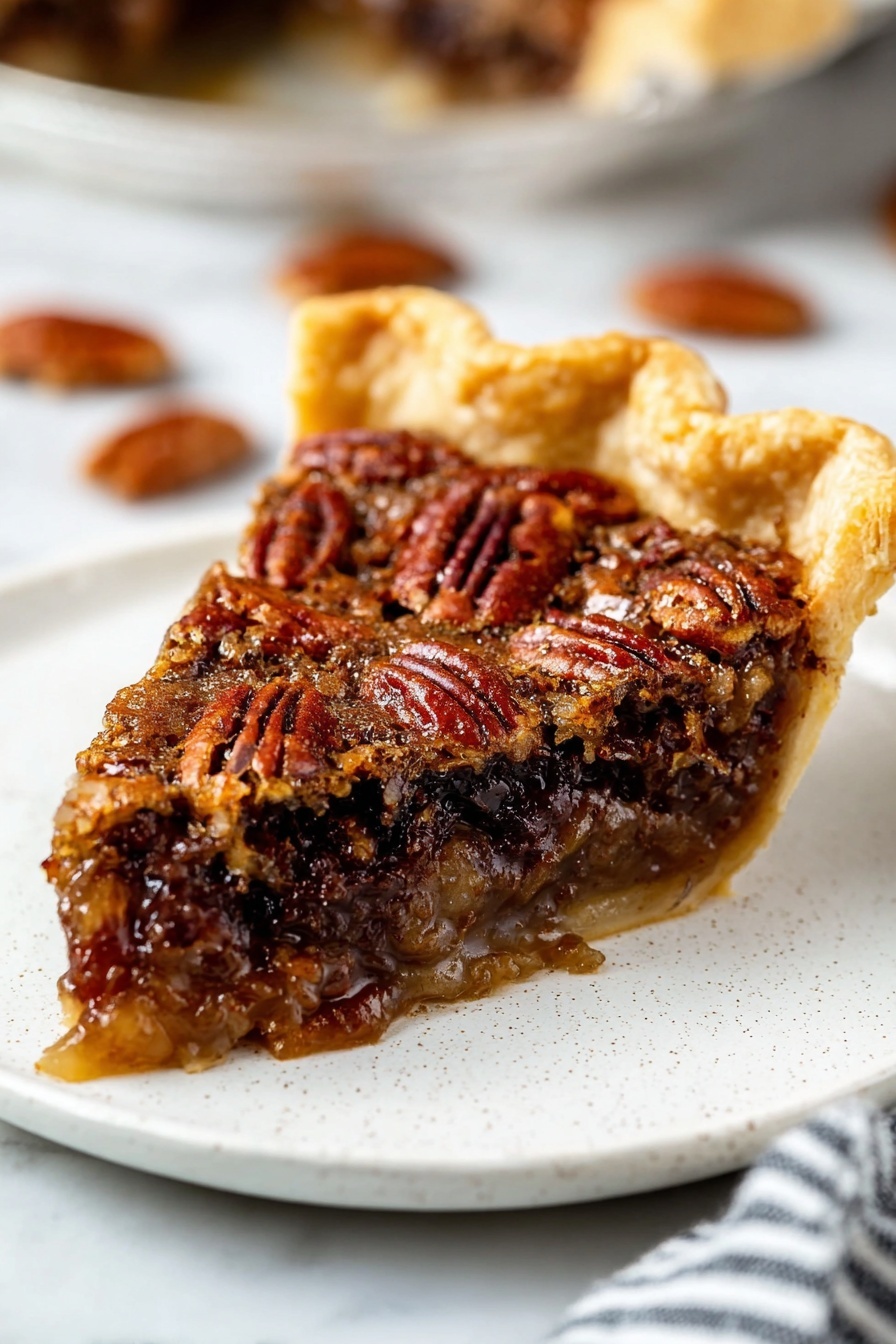 Chocolate Pecan Pie - Serving Suggestion