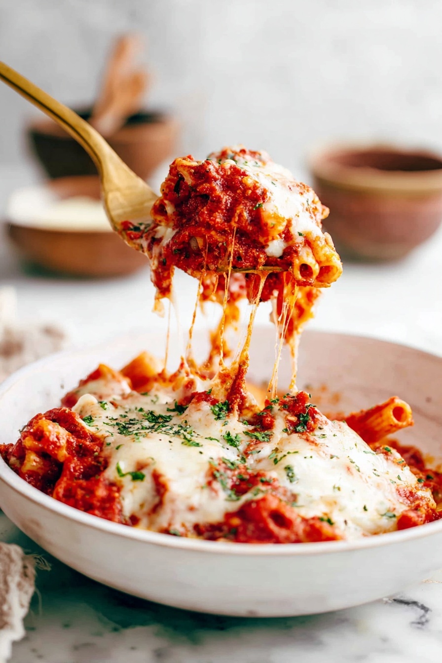 Baked Ziti - Serving Suggestion