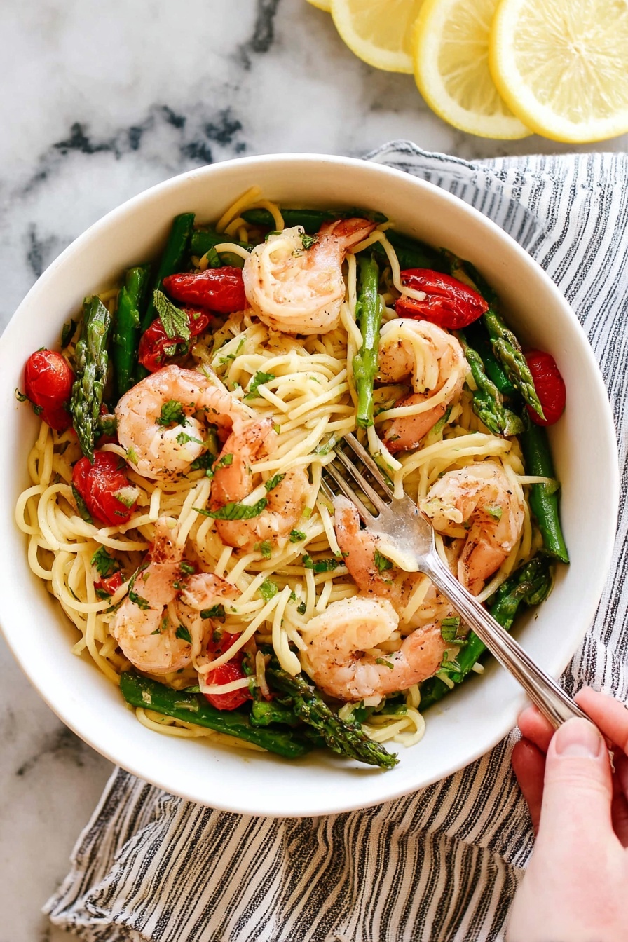 Sheet Pan Shrimp Scampi - Serving Suggestion