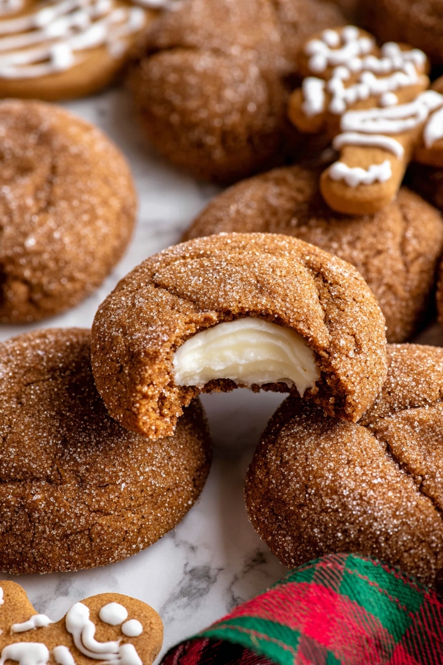gingerbread cheesecake cookies - Serving Suggestion