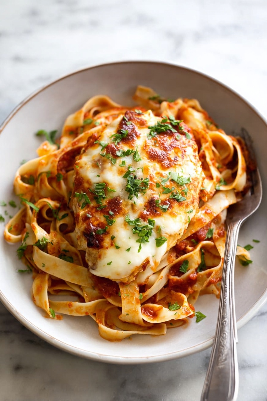 Mozzarella Chicken - Serving Suggestion