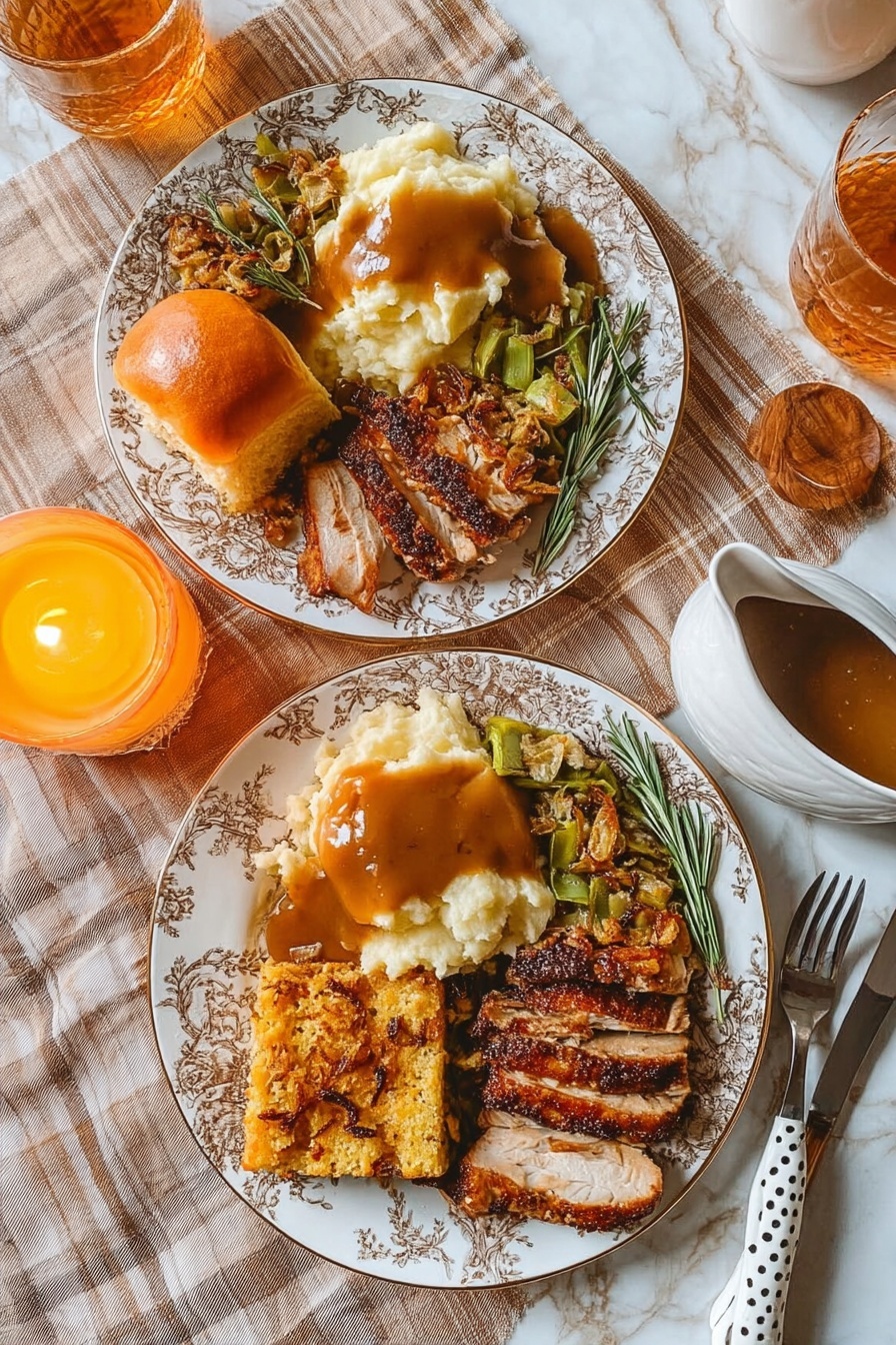 Cajun Butter Turkey - Serving Suggestion