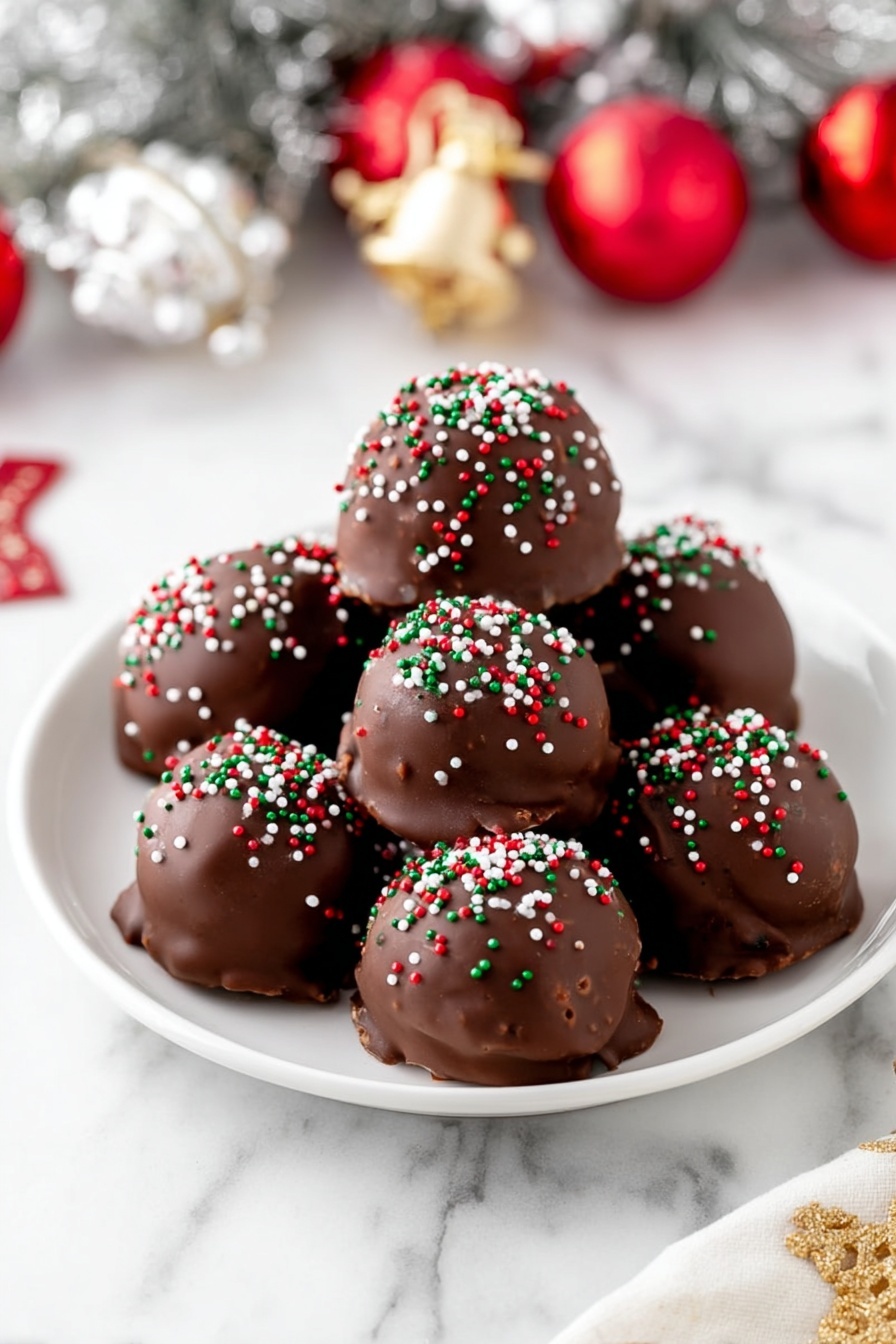 Pecan Pie Balls - Serving Suggestion