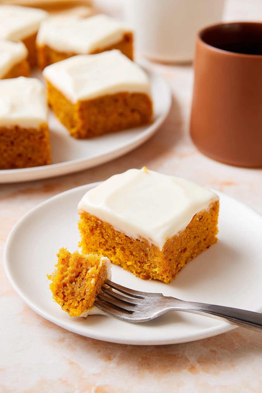 pumpkin bars - Serving Suggestion