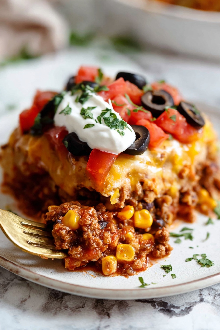 Mexican lasagna - Serving Suggestion