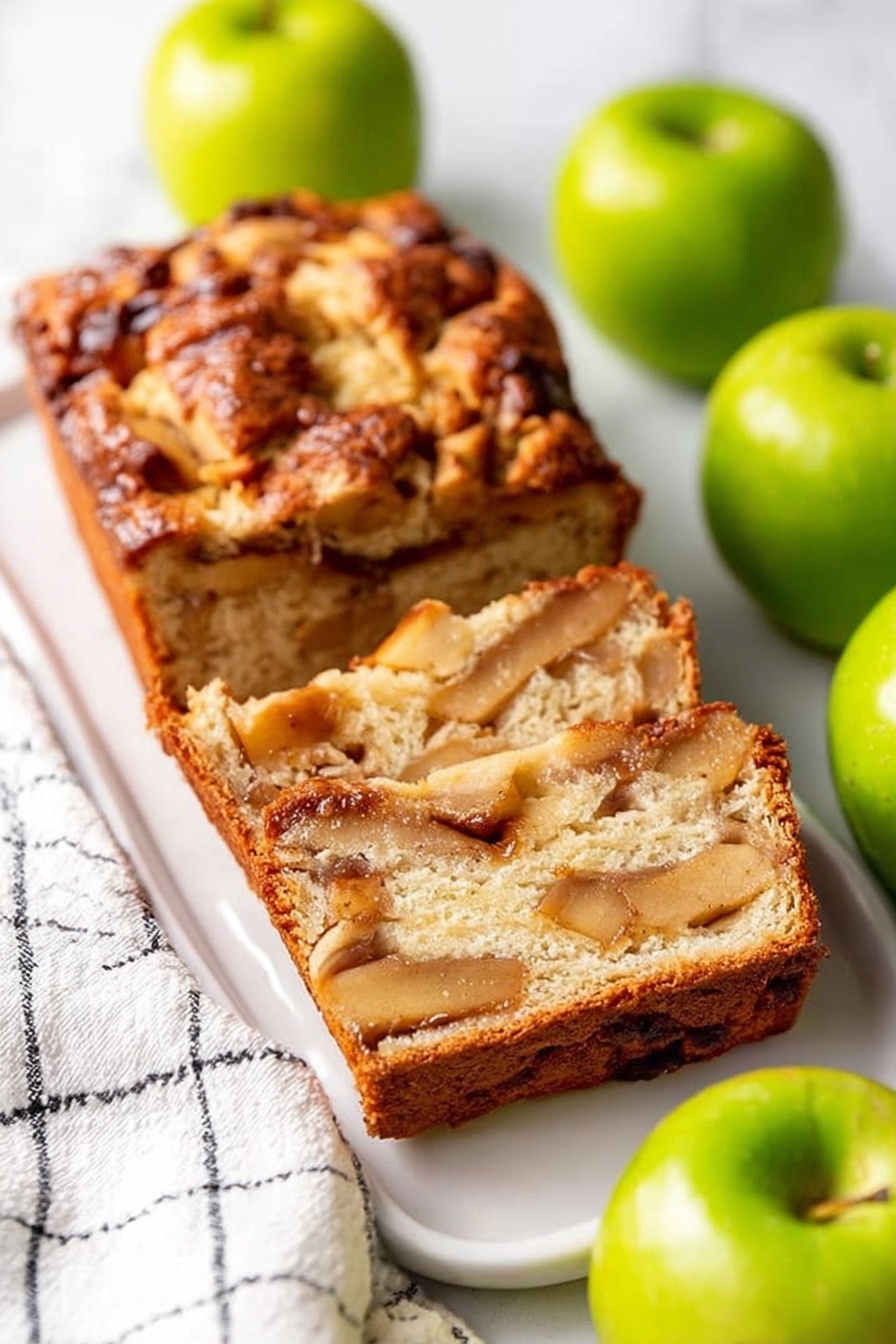 Apple Fritter Bread - Serving Suggestion