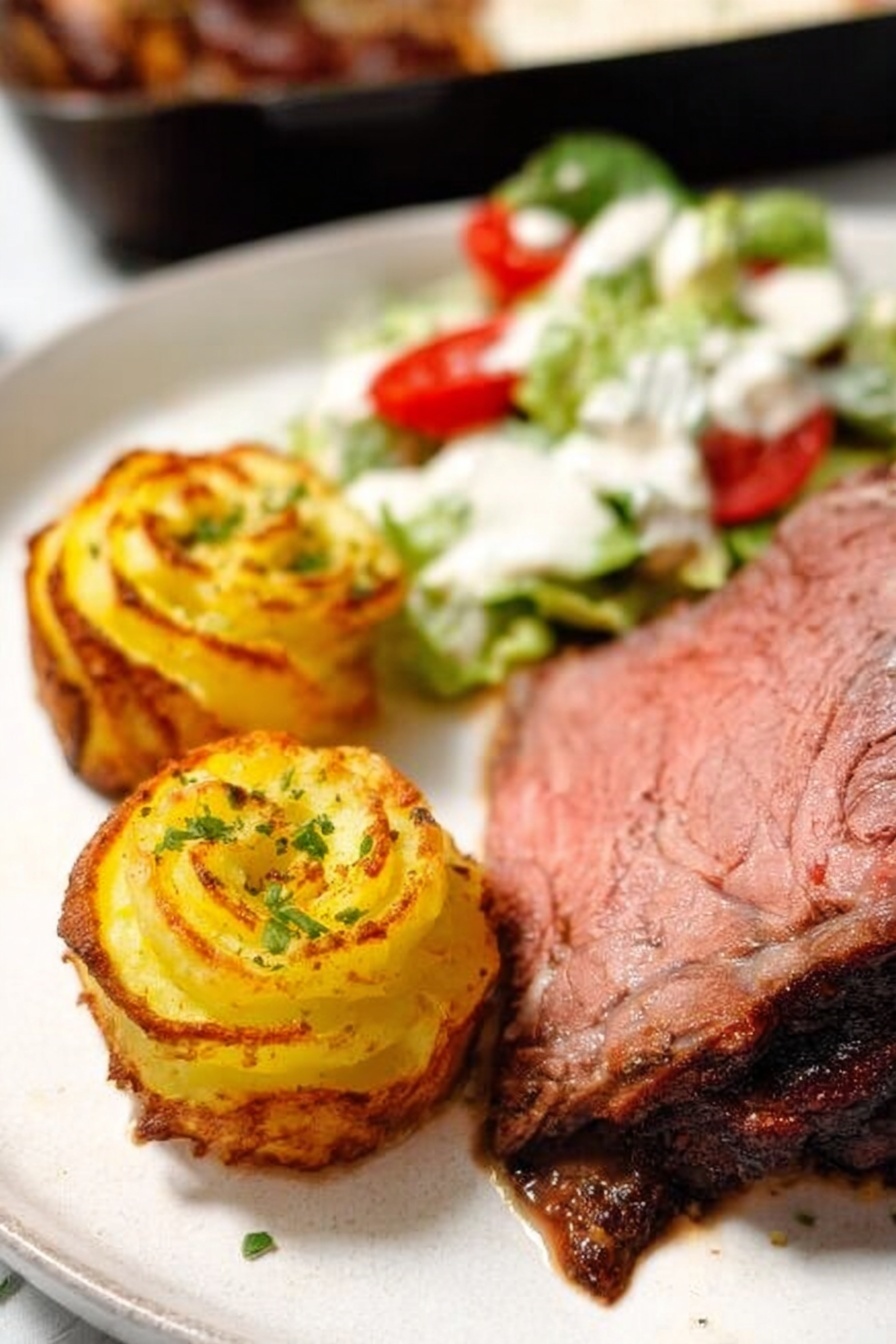 Duchess Potatoes - Serving Suggestion