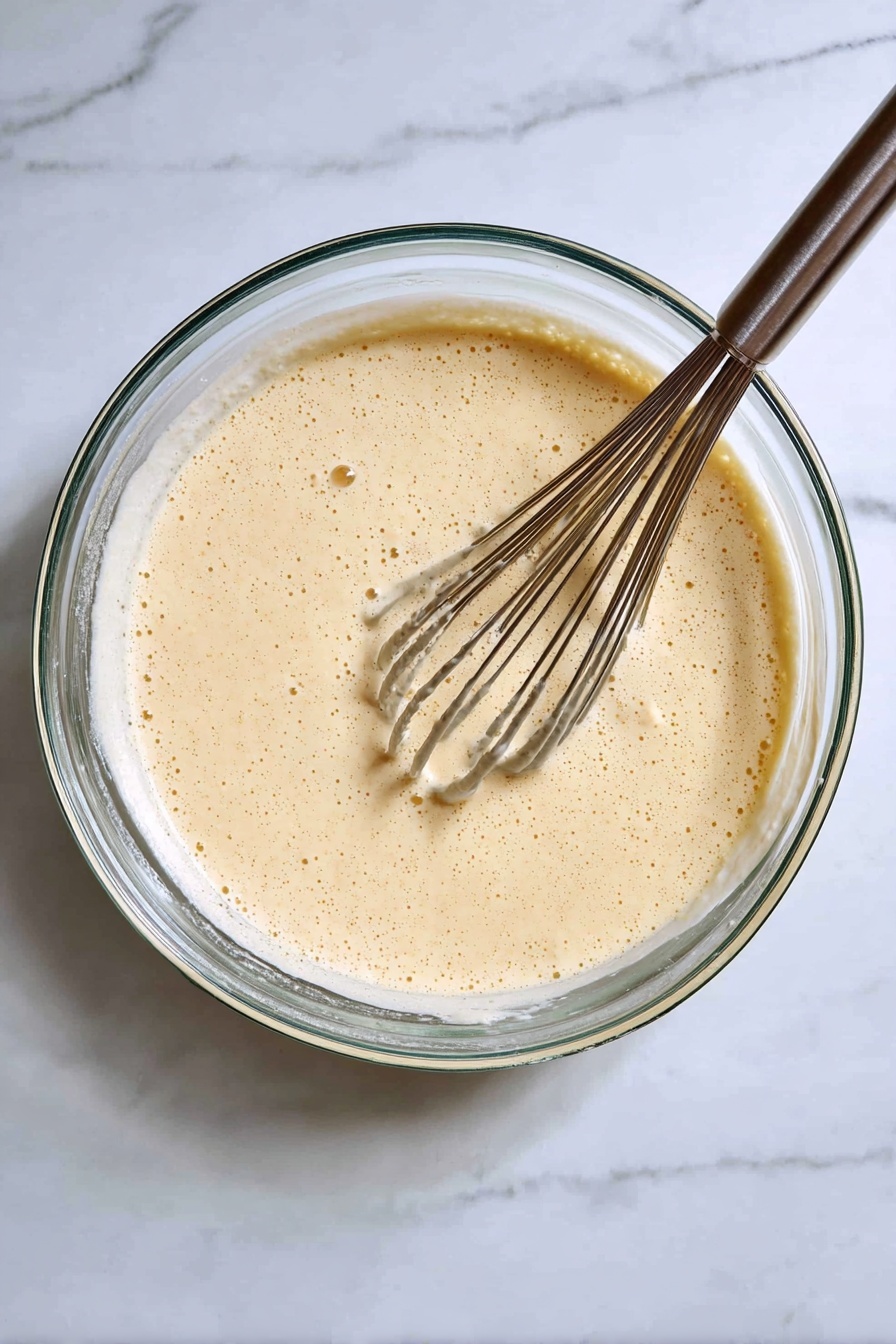 The image shows a small, three-layer round cake with light brown sides and white cream filling between each layer. The top layer is covered with shredded white coconut, and bright red berries are scattered on the top and around the cake. On top, there is a green and white Christmas tree-shaped cookie and a brown deer-shaped cookie with white decoration, standing upright. The cake sits on a white marbled surface with more berries and white coconut flakes around it. Soft warm lights and a small gingerbread house with white icing are blurred in the background. Photo taken with an iphone --ar 2:3 --v 7