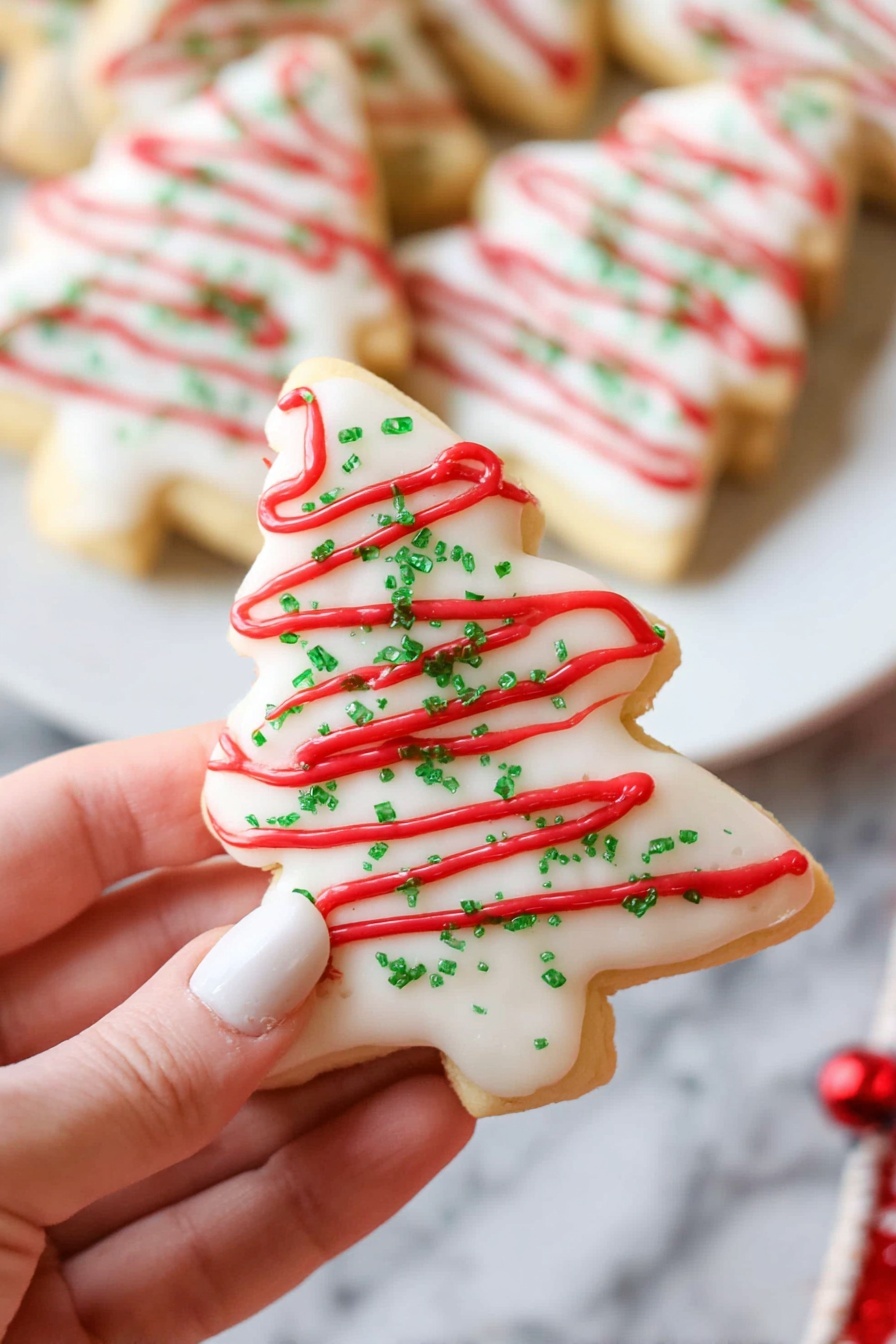 Christmas Tree Cakes - Serving Suggestion