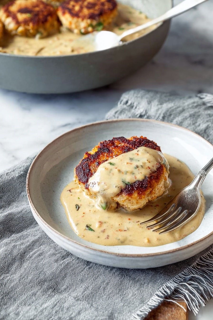 The image shows four patties cooking in a frying pan with oil. Two patties are round and have a dark brown crust, showing a rough texture. The other two patties are more rectangular and have a lighter golden-brown color with some visible bits of food inside, giving a slightly chunky look. The pan surface is gray and slightly textured, and there is oil bubbling around the patties. The patties vary in color from light yellow to dark brown, showing different levels of cooking. photo taken with an iphone --ar 2:3 --v 7