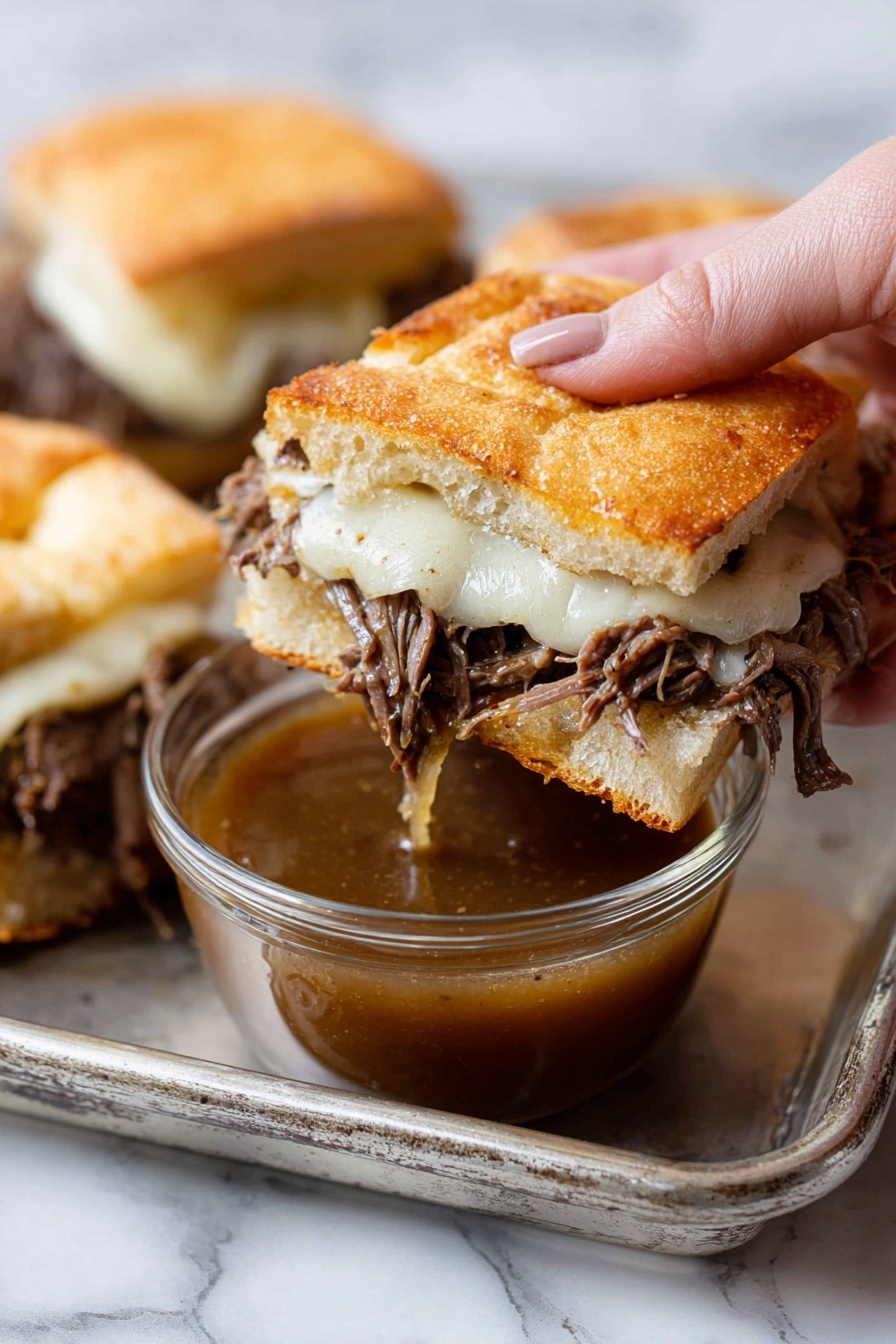 A slow cooker with a large piece of browned meat inside, placed on the left side of the inner pot, and the right side covered with a light brown dry spice mixture. Behind the slow cooker on a white marbled surface are two clear glass measuring cups; one with a light brown liquid and the other with a clear liquid. The inside of the slow cooker is black and shiny. Photo taken with an iphone --ar 2:3 --v 7